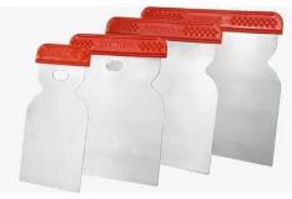 Шпатели Набор Япончик 50, 80,100,120 мм пластм. White Edition DЕCOR /309-050 Шпатели Набор Япончик 50, 80,100,120 мм пластм. White Edition DЕCOR /309-050