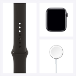 Часы Apple Watch Series 6 44 mm Space Gray Aluminum Case/Black Sport Band