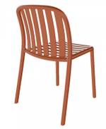 Стул пластиковый Papatya Galata-S, янтарно-оранжевый