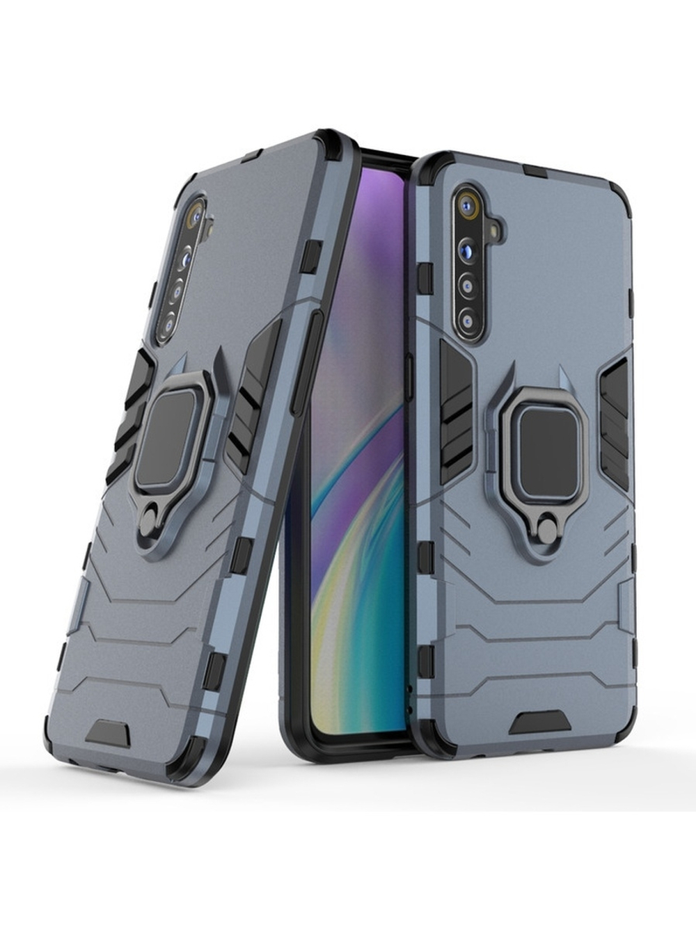 Противоударный чехол с кольцом Panther Case для Realme XT