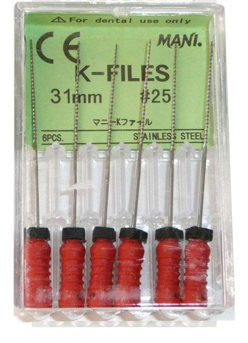 K-Files №25 MANI 6шт, 31мм