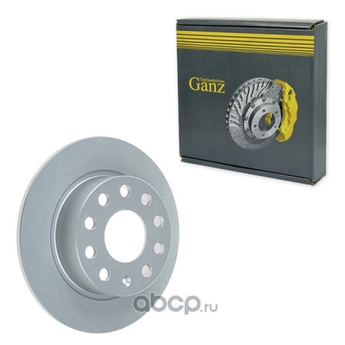 Диск тормозной задний Skoda Octavia Yeti (253x10) (GANZ)