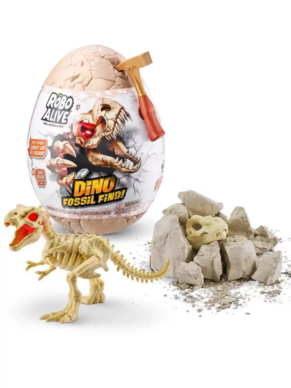 Игрушка сюрприз яйцо Зуру Dino Fossil Find фигурка динозавра