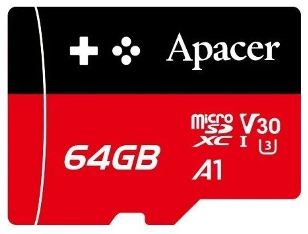 Карта памяти Apacer AP64GMCSX10U7-RAGC 64 Гб