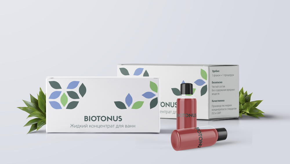 Набор Жидкий концентрат для ванн BIOTONUS Движение 300 мл (10 флаконов по 30 мл в коробке)