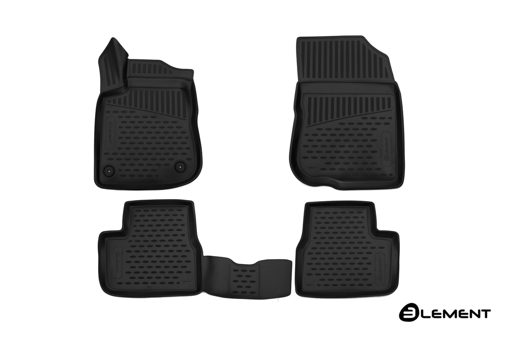 Коврики 3D в салон PEUGEOT 2008, 2014-, 4 шт. (полиуретан)  AFM3D3827210K