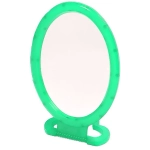 Зеркало настольное в пластиковой оправе «Практик» овал, подвесное 17*13см