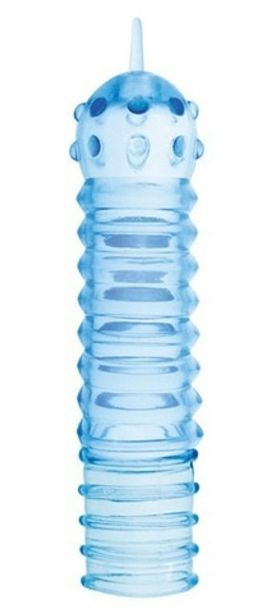 Голубая насадка с ребрышками SWIRL