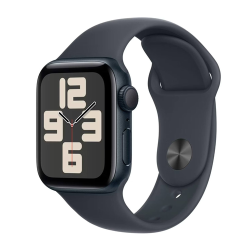 Apple Watch SE 2024 40mm Midnight Aluminium Case with Midnight Sport Band S/M