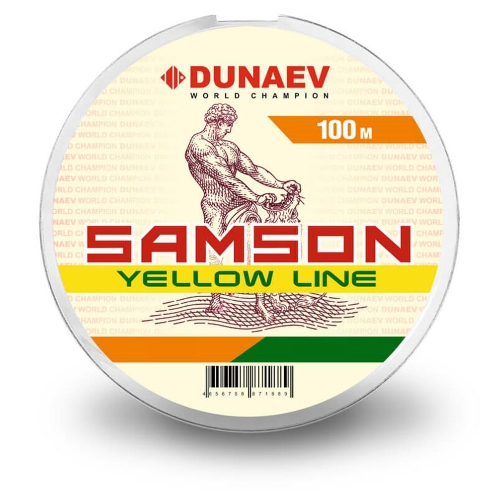 Леска Dunaev Samson Yellow 0.38мм 100м