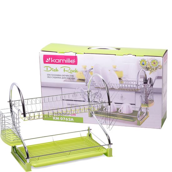 Сушилка для посуды двухъярусная Kamille KM 0762A