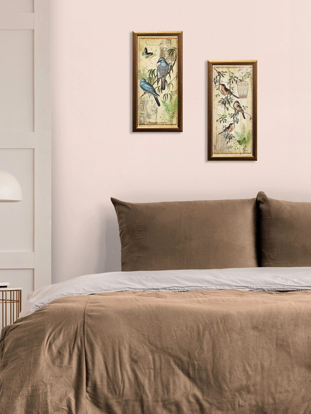 Картины на стену для интерьера в раме набор 2 шт