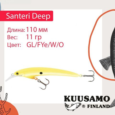 Воблер для рыбалки Kuusamo Santeri Deep