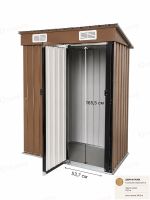 Металлический хозблок 5×3, 148,5×83×184 см