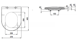 Инсталляция с безободковым унитазом Laufen Pro Z.RU93.0.761.5 клавиша хром, сиденье с микролифтом