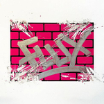 Наклейка Flux Eggshell розовая кирпичная стена 1шт.