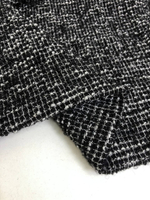 Костюмная шерсть, черный/белый/люрекс AV#066