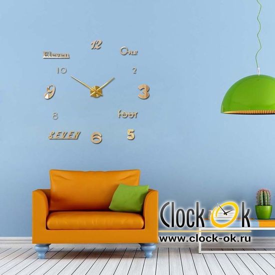 Настенные 3D часы Rainbow