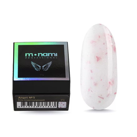 Monami Secret Angel Gel - Гель жесткий с поталью и шиммером 05, 15гр