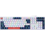 Механическая клавиатура Defender Whisper, бел-син-оранж., тихая