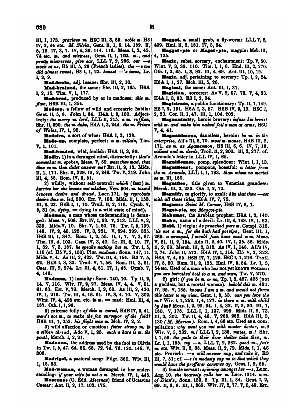 Shakespeare-lexicon, a complete dictionary of all the English words, phrases and constructions in the works of the poet. Volume 2 | Gregor Sarrazin