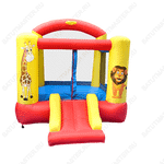 Батут для дачи "В гостях у зверюшек" 2,8*2,1*2,5 м