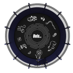 Батут UNIX line SUPREME GAME 12 ft Blue