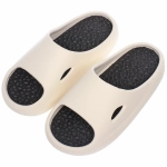 Шлепанцы женские «RELAX», цвет белый, черная стелька, р-р 38-39