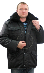 Куртка утеплённая "Зима" тк. Грета Могилёв цв. Черный