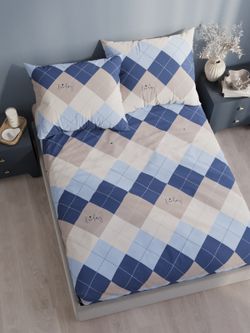 Постельное белье Simple House "Дафна" 1,5-сп   наволочка 50х70 1шт Простынь на резинке 90х200 см  Пододеяльник 145х215 см