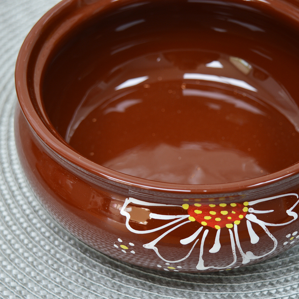 Пельменница малая "Ромашка" коричневая