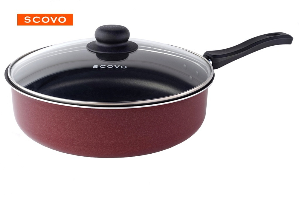 Сковорода с крышкой 26см Scovo Эксперт СЭ-029
