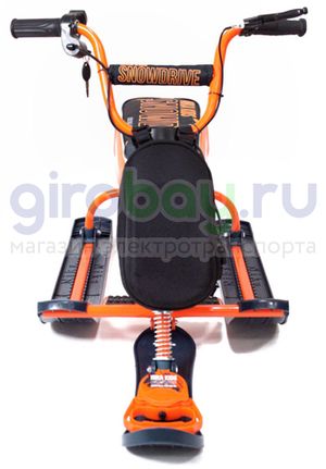 Детский электроснегокат SnowRazor 500W - Оранжевый