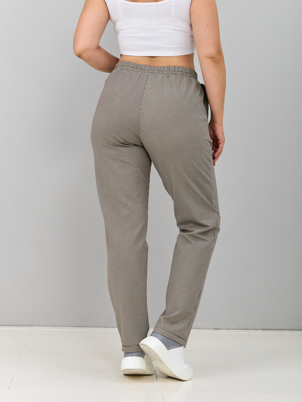 Брюки Б-032/гусинаялапка-коричневая