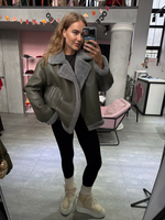 Дубленка Авиатор олива