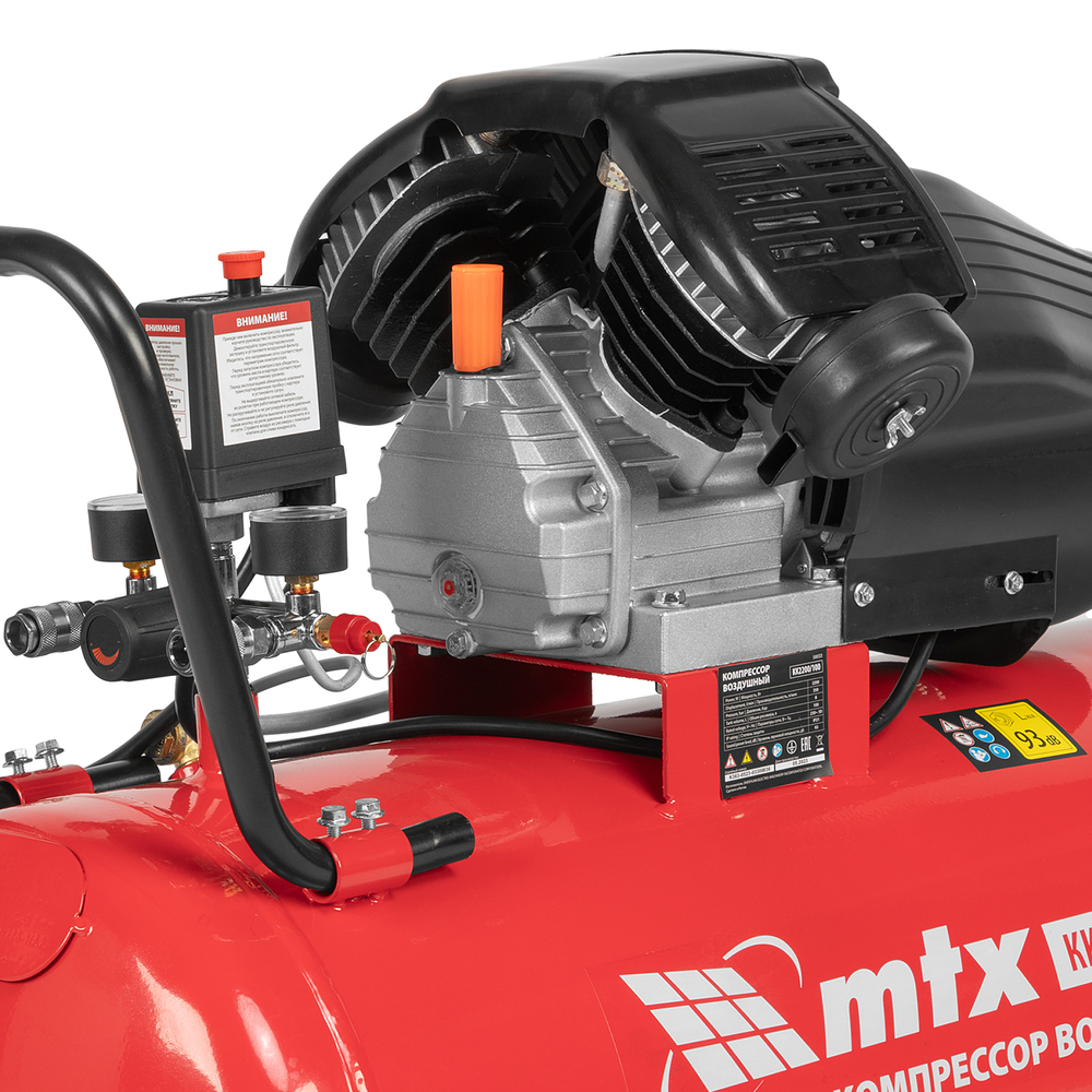MTX Компрессор воздушный КК-2200/100 маслянный 2,2кВт 350л/мин 100л прямой привод