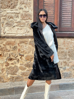 Шуба из норки