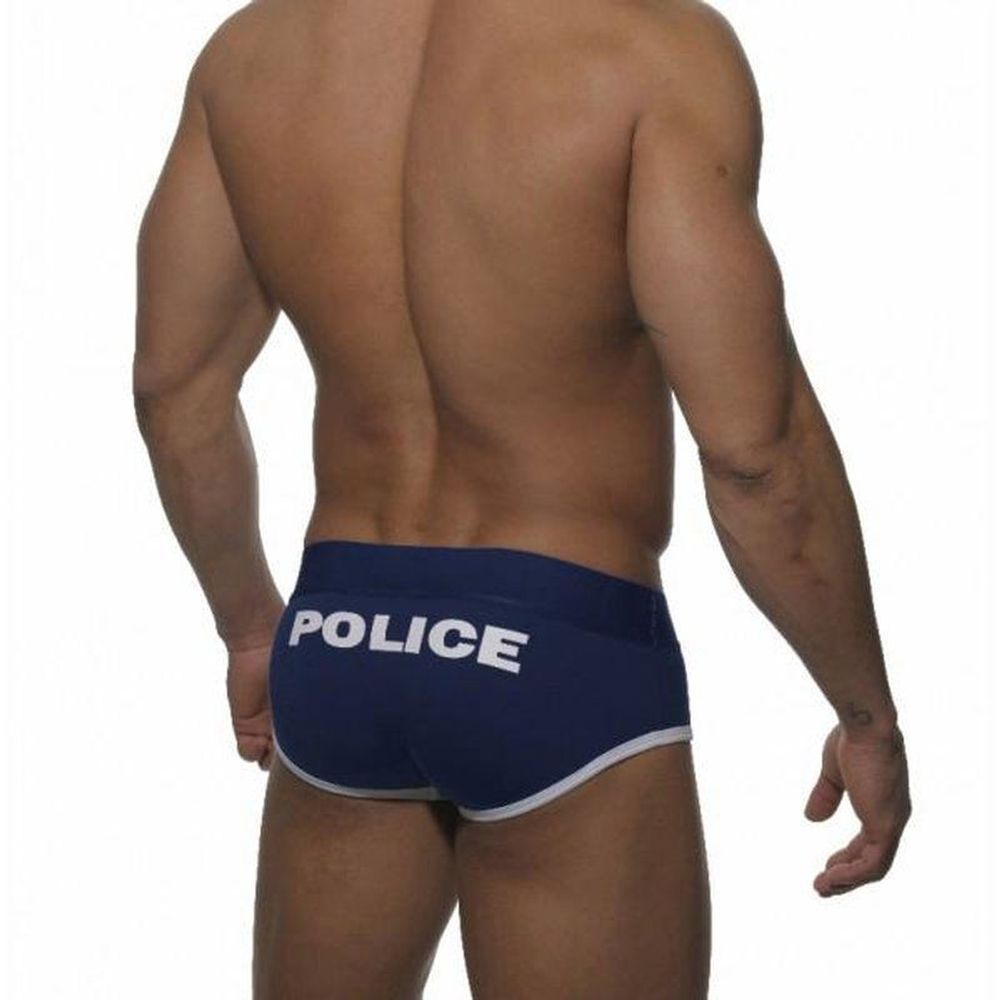 Мужские трусы брифы темно - синие Seobean Addicted Police Brief Navy