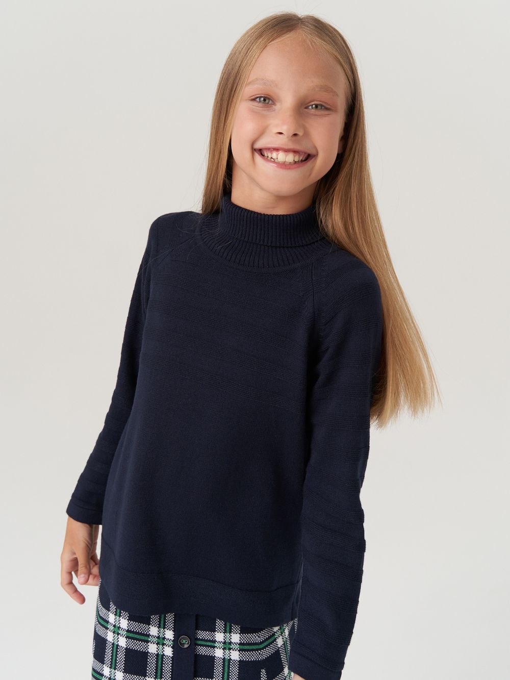 Водолазка в школу для девочки AT743  синий