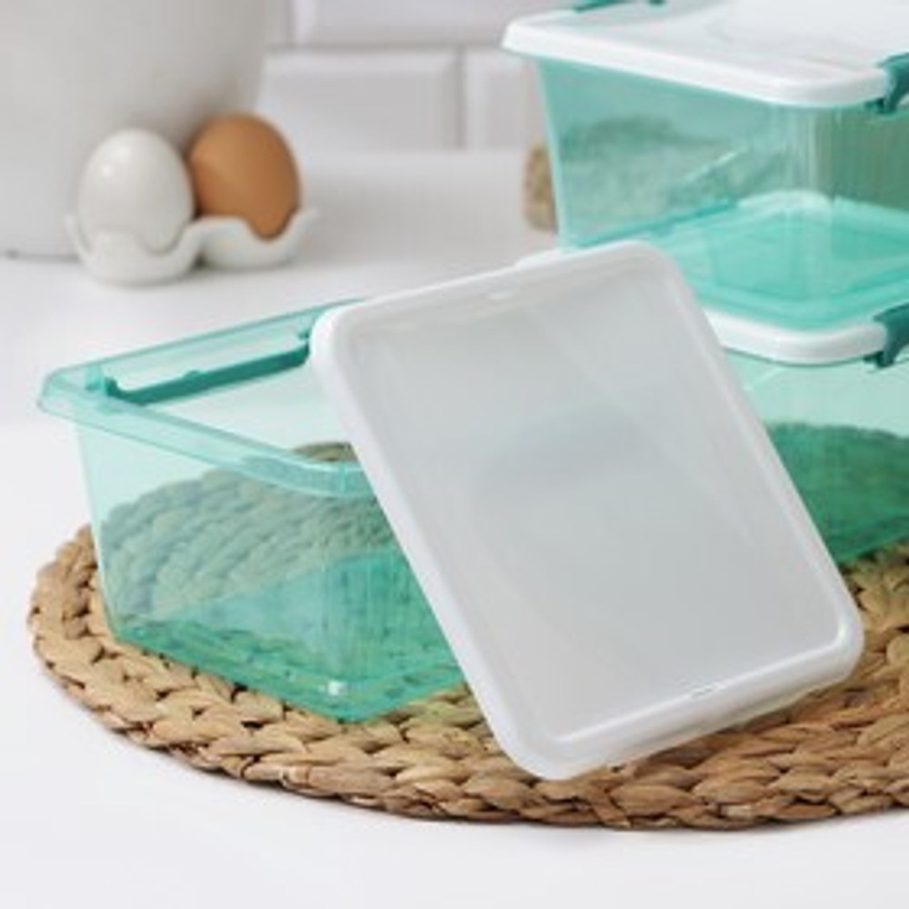 Набор контейнеров Monaco, 1,1 л, мята полупрозрачный