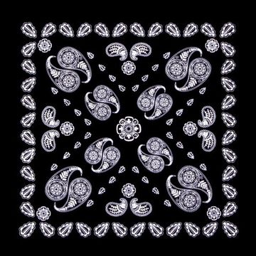 Бандана классическая огурец (154)