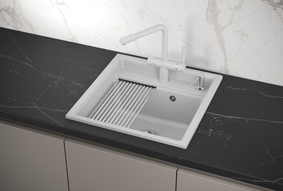 Кухонная мойка GRANULA Kitchen Space (5002, АРКТИК)