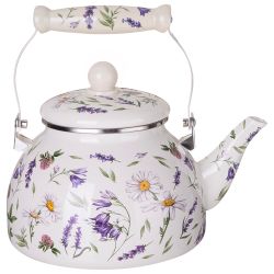 ЧАЙНИК AGNESS ЭМАЛИРОВАННЫЙ СЕРИЯ "FLOWER STORY", 2,6 Л
