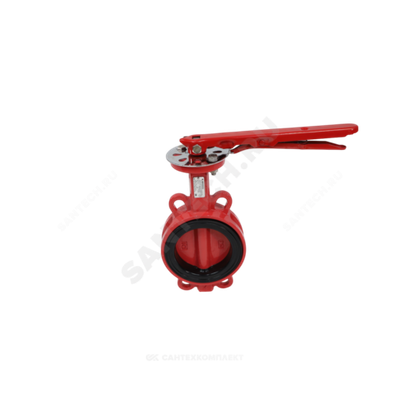 Затвор дисковый поворотный чугун FBV Ду 65 Ру16 межфл EURO с рукояткой диск чугун манжета EPDM для систем пожаротушения Benarmo