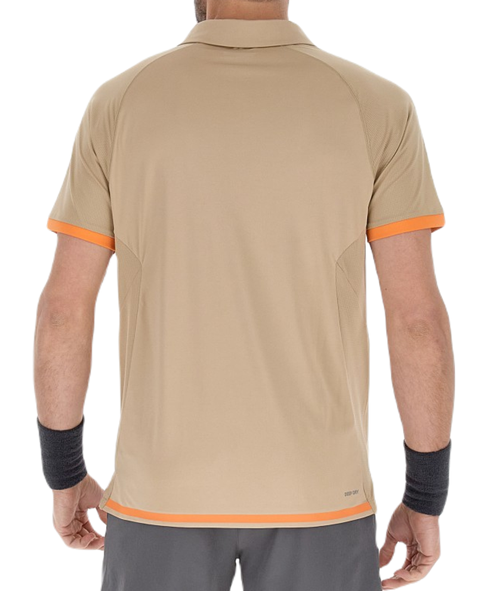 Теннисное поло Lotto Tech II D2 - pepper/light brown