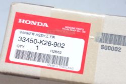33450-K26-901 (33450-K26-902). WINKER ASSY., L. FR. (12V 10W)