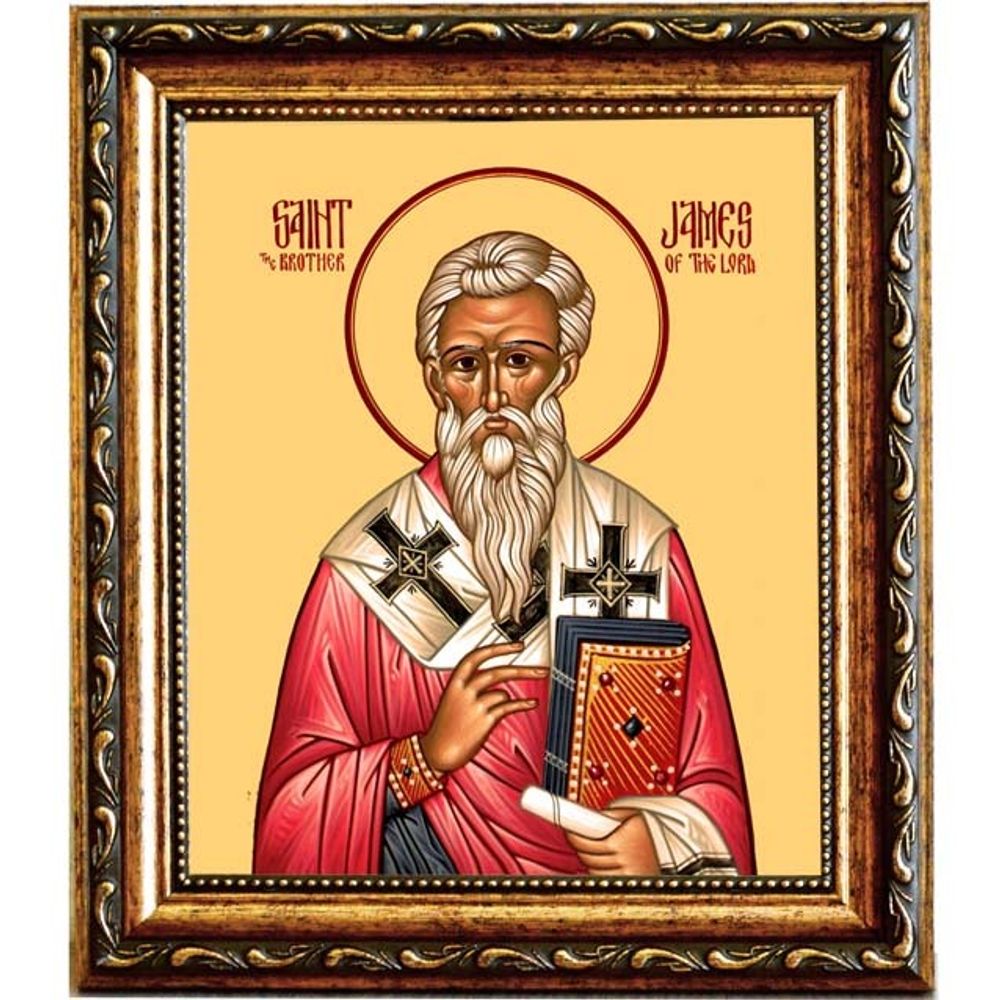 Иаков Святой апостол, брат Господень. Икона на холсте.