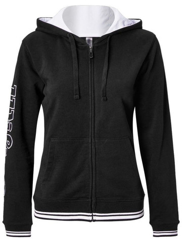 Женская Кофта теннисная Wilson Team II FZ Hoody W - черный