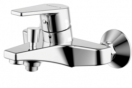 F65299C-B-RUS BRAVAT Line Смеситель для ванны короткий излив С АКСЕССУАРАМИ