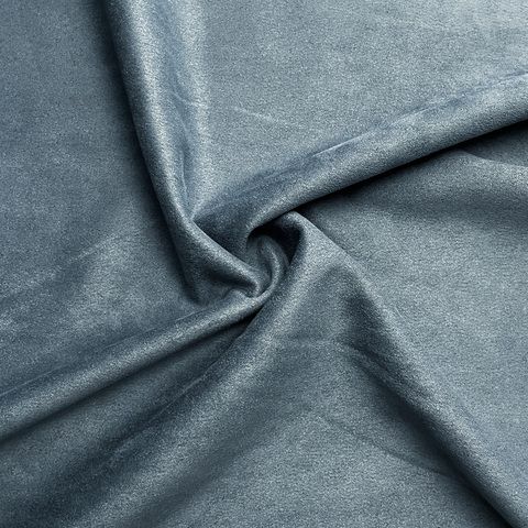 Искусственная замша на трикотаже ш150см 100%п/э, цвет гр.голубой
